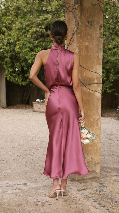 Load image into Gallery viewer, Esther Maxi Dress - Plum - Billy J

