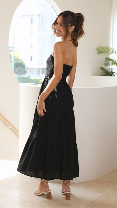 Load image into Gallery viewer, Brooke Maxi Dress - Black - Billy J
