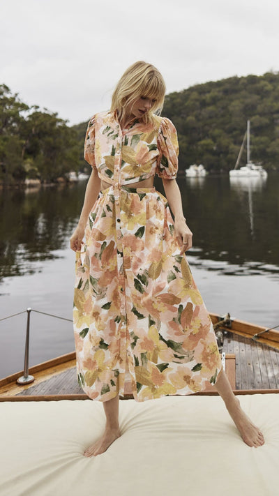 Load image into Gallery viewer, Kylo Midi Dress - Mallorca Floral
