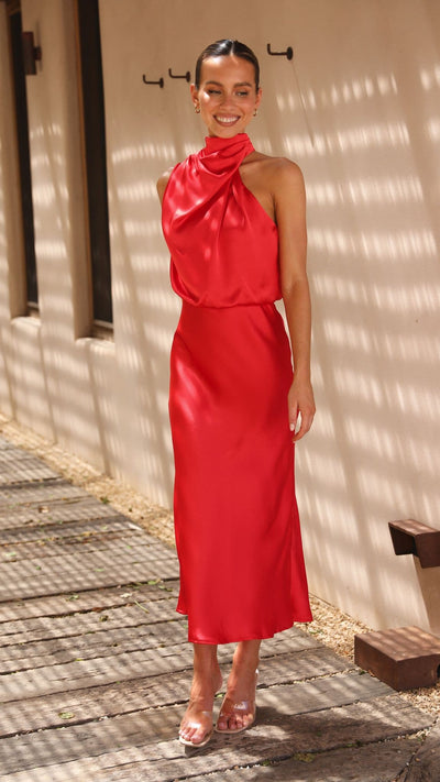 Load image into Gallery viewer, Esther Maxi Dress - Red
