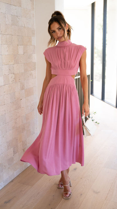 Load image into Gallery viewer, Cindie Midi Dress - Pink - Billy J
