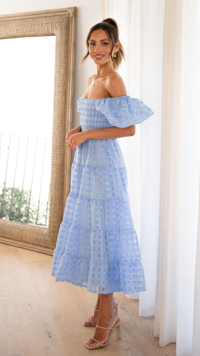 Deemi Maxi Dress - Blue - Buy Women's Dresses - Billy J