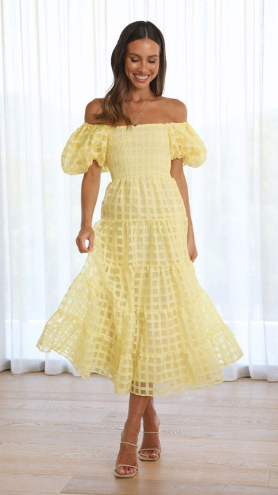 Load image into Gallery viewer, Deemi Maxi Dress - Yellow
