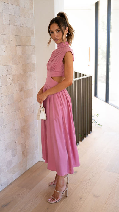 Load image into Gallery viewer, Cindie Midi Dress - Pink
