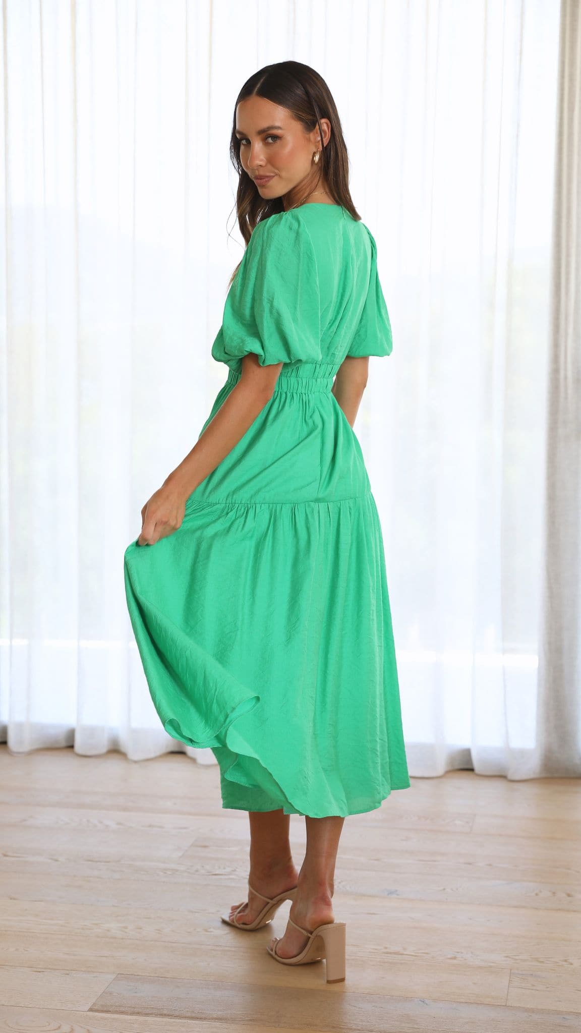 Erin Midi Dress - Green