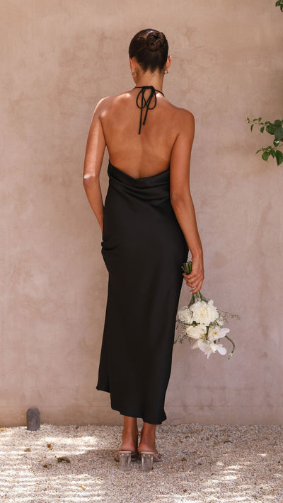 Load image into Gallery viewer, Halsey Maxi Dress - Black - Billy J
