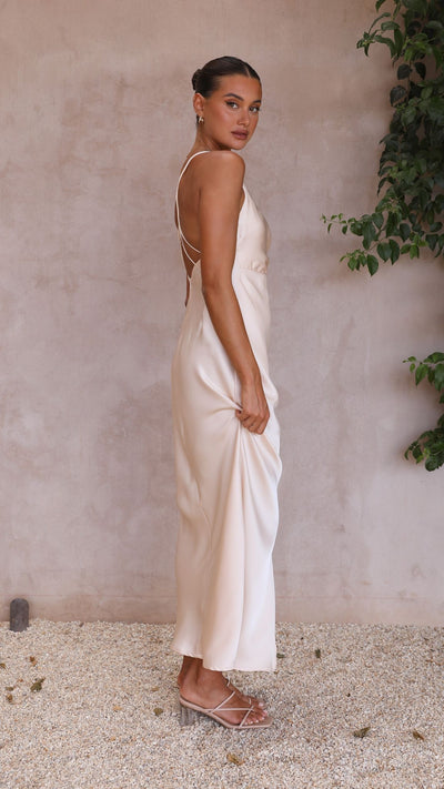 Load image into Gallery viewer, Faith Maxi Dress - Champagne
