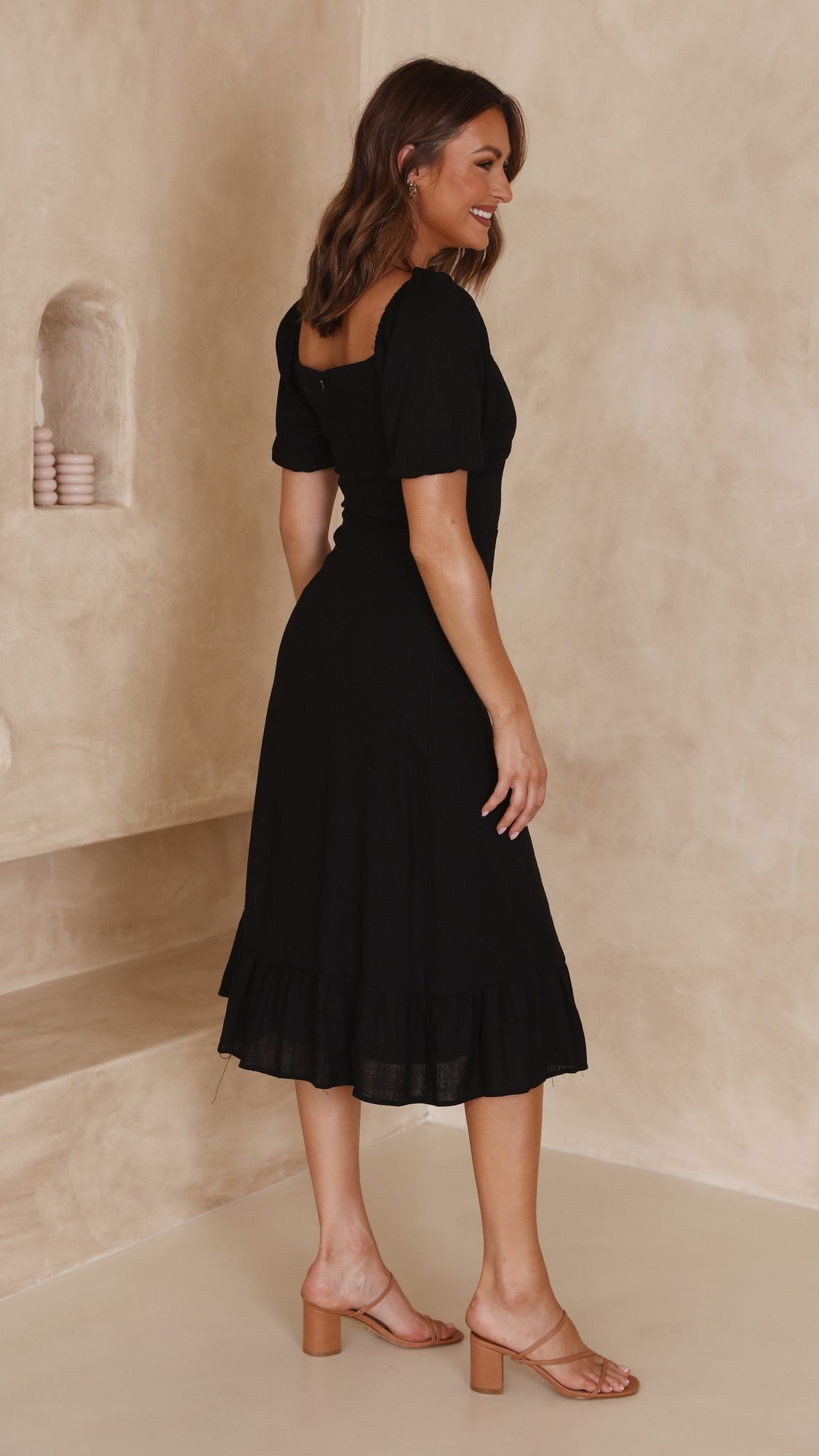 knee length dresses for ladies Zoey Midi Dress - Black - Buy Women's Dresses