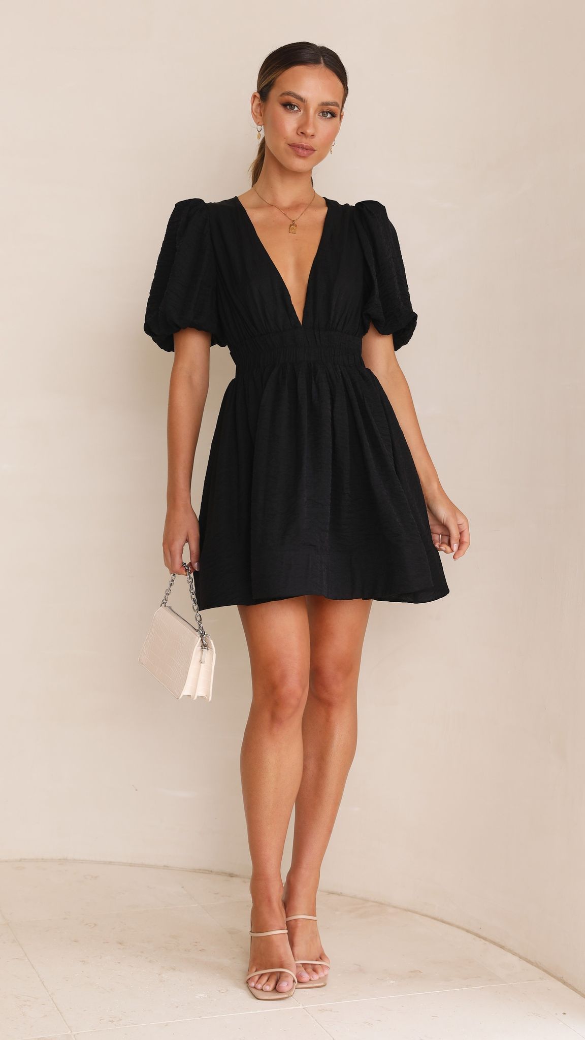 Erin Mini Dress - Black