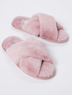 Load image into Gallery viewer, Jessica Fluffy Slippers - Light Pink
