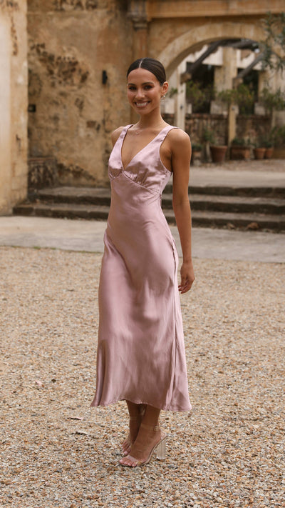 Load image into Gallery viewer, Sammie Maxi Dress - Dusty Pink - Billy J

