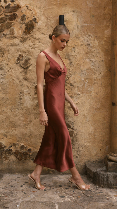 Load image into Gallery viewer, Sammie Maxi Dress - Rust - Billy J
