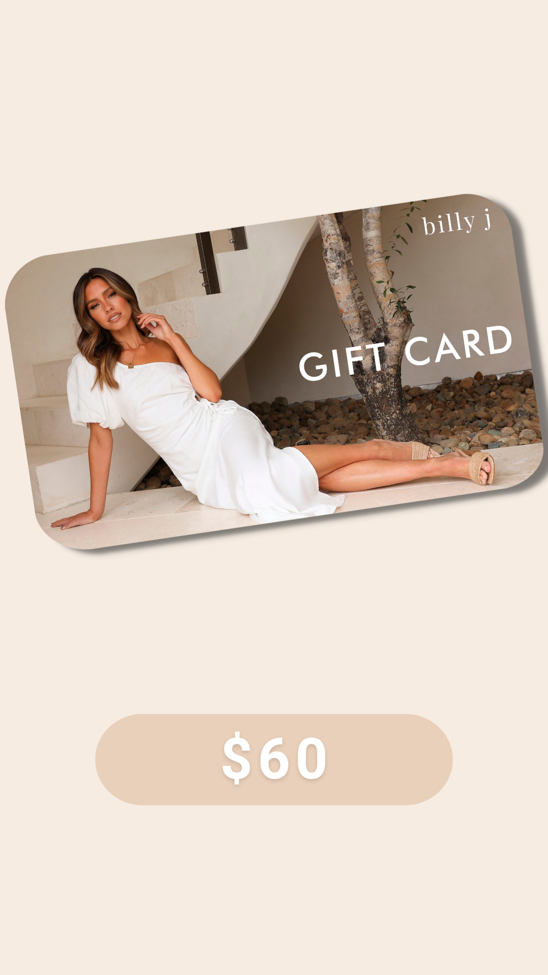 Gift Card - $60 - Billy J