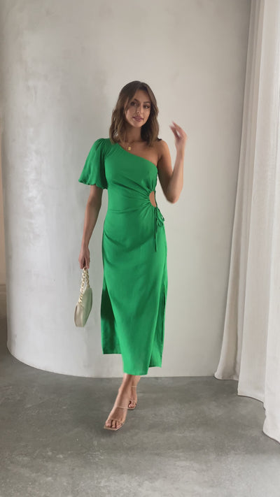 Load and play video in Gallery viewer, Suzie Midi Dress - Green
