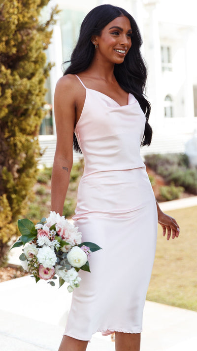 Load image into Gallery viewer, Jewels Midi Dress - Soft Pink
