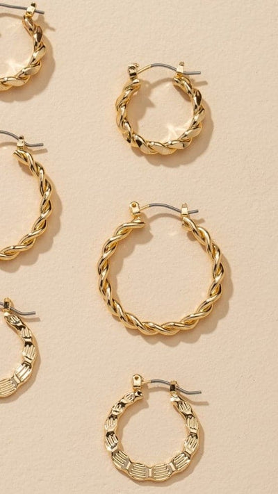 Load image into Gallery viewer, Luella Hoop Set - Gold
