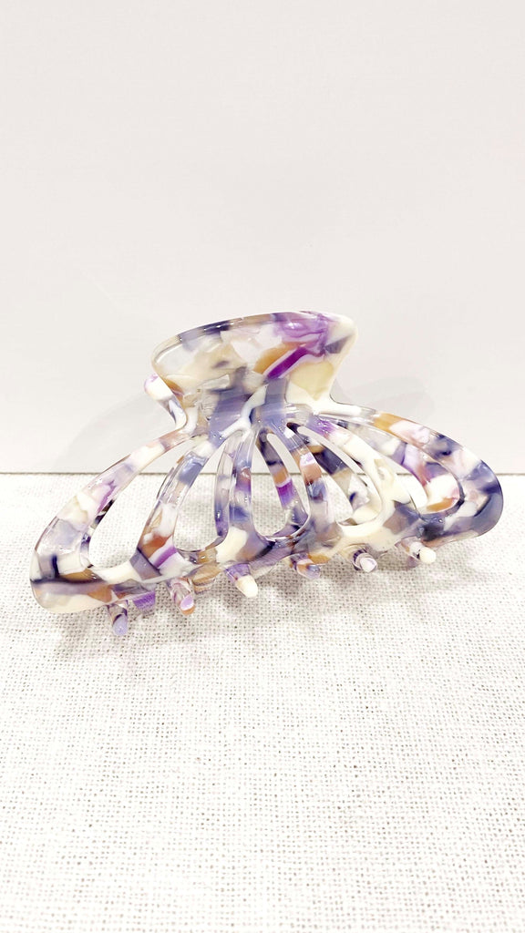 Bianca Butterfly Claw Clip - Purple Mermaid
