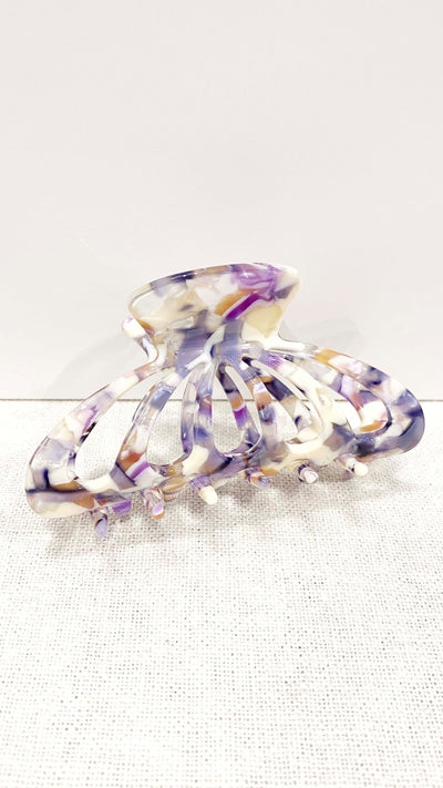Load image into Gallery viewer, Bianca Butterfly Claw Clip - Purple Mermaid
