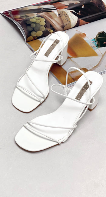Yachi Heels - White