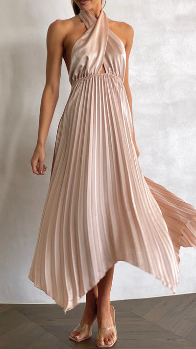 Load image into Gallery viewer, Miami Midi Dress  - Champagne - Billy J
