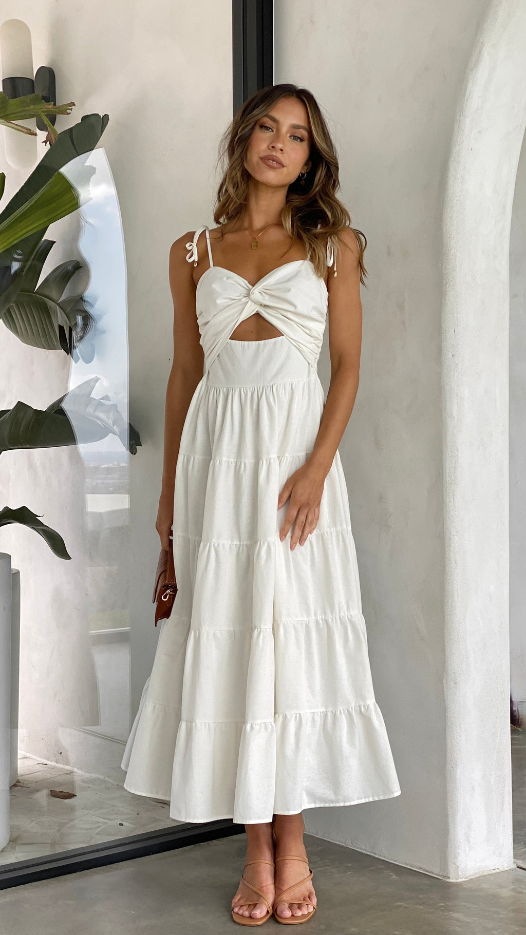 Armani Midi Dress - White