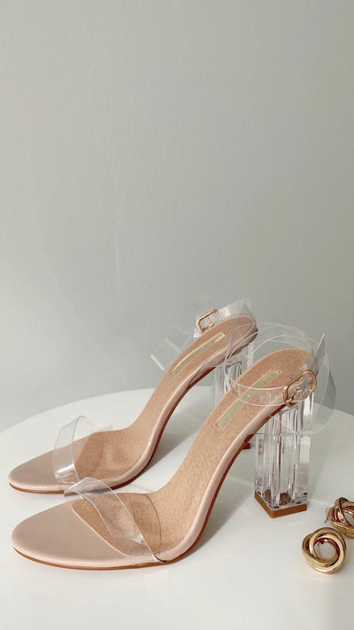 Load image into Gallery viewer, Inca Heels - Nude Patent
