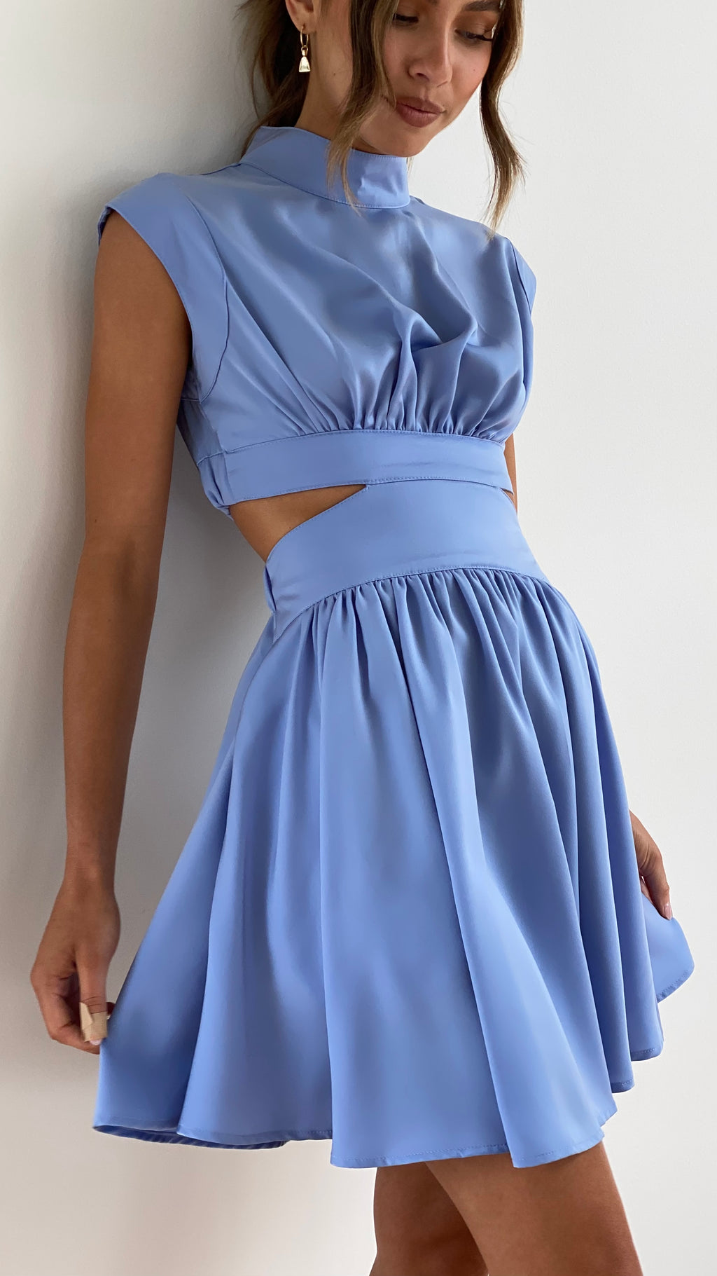 Beatrice Mini Dress - Blue