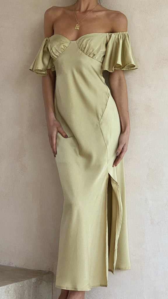 Louisa Midi Dress - Olive