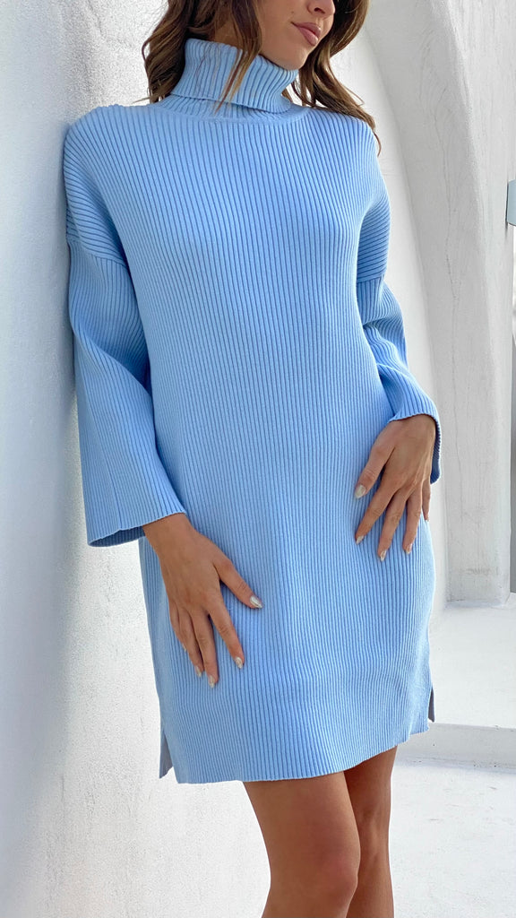 Jezebel Knit Dress - Sky Blue - Buy Women's Dresses - Billy J