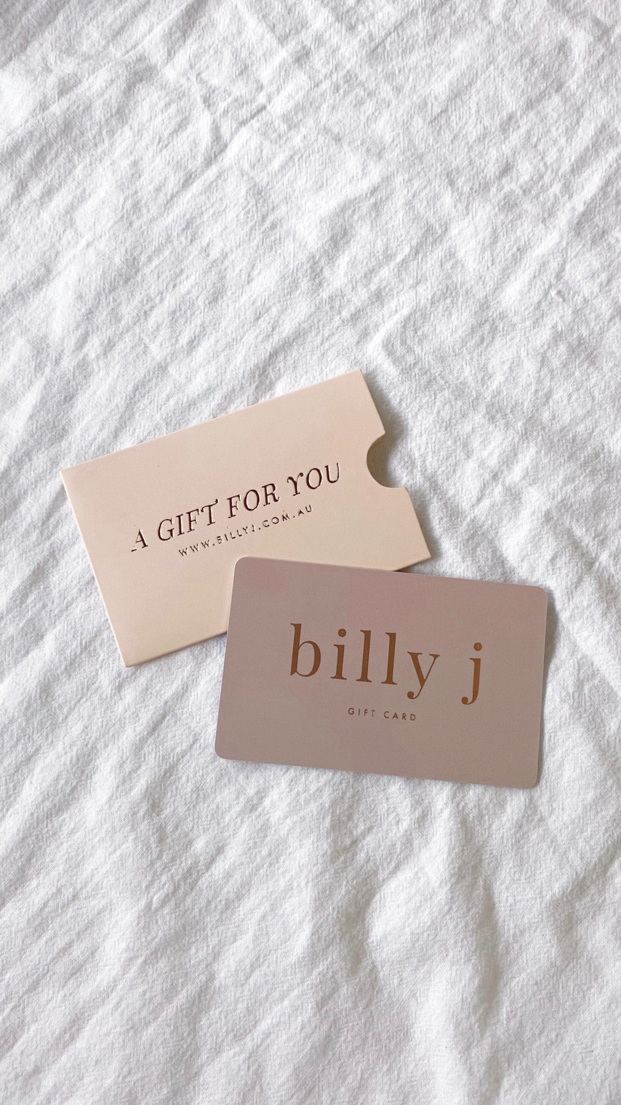 Gift Card - $50 - Billy J