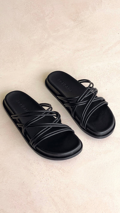 Load image into Gallery viewer, Sol Sana St Tropez Footbed - Black - Billy J
