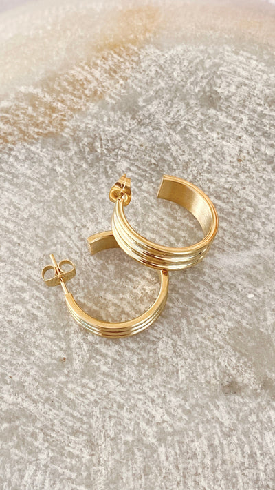Load image into Gallery viewer, Kahlia Hoops - Gold
