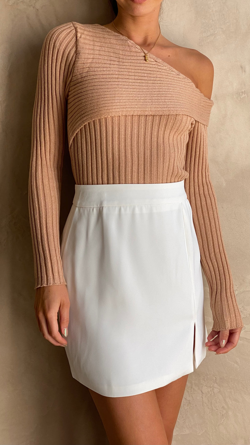 Baylie Mini Skirt - White