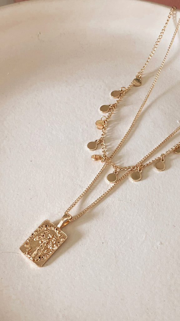 Alice Pendant Necklace - Gold