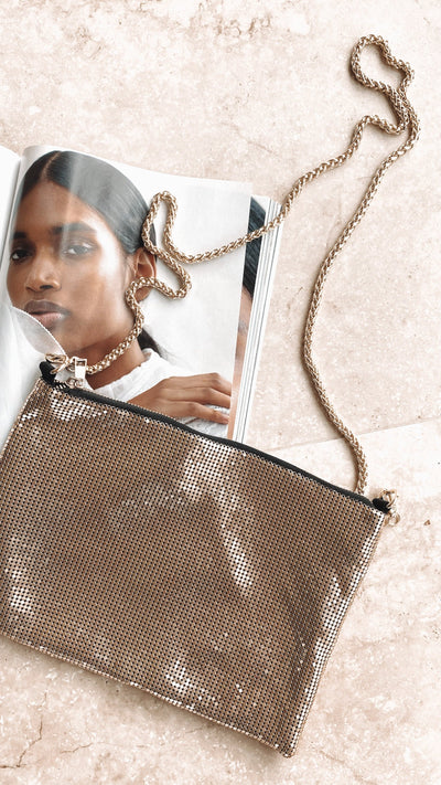 Load image into Gallery viewer, Chain Mesh Bag - Gold
