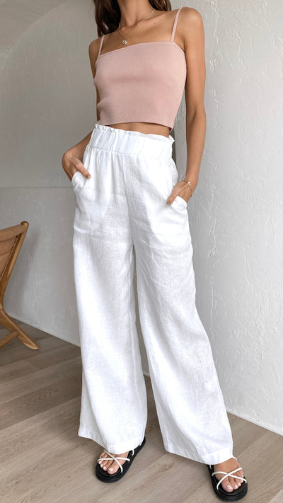 Load image into Gallery viewer, Sienna Pants - White
