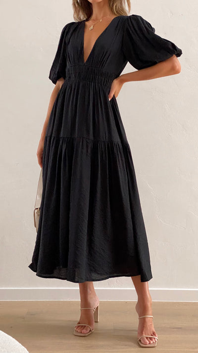 Erin Midi Dress - Black - Buy Women's Dresses - Billy J
