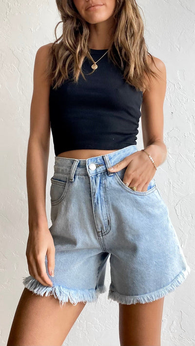 Load image into Gallery viewer, Harlow Shorts - Denim

