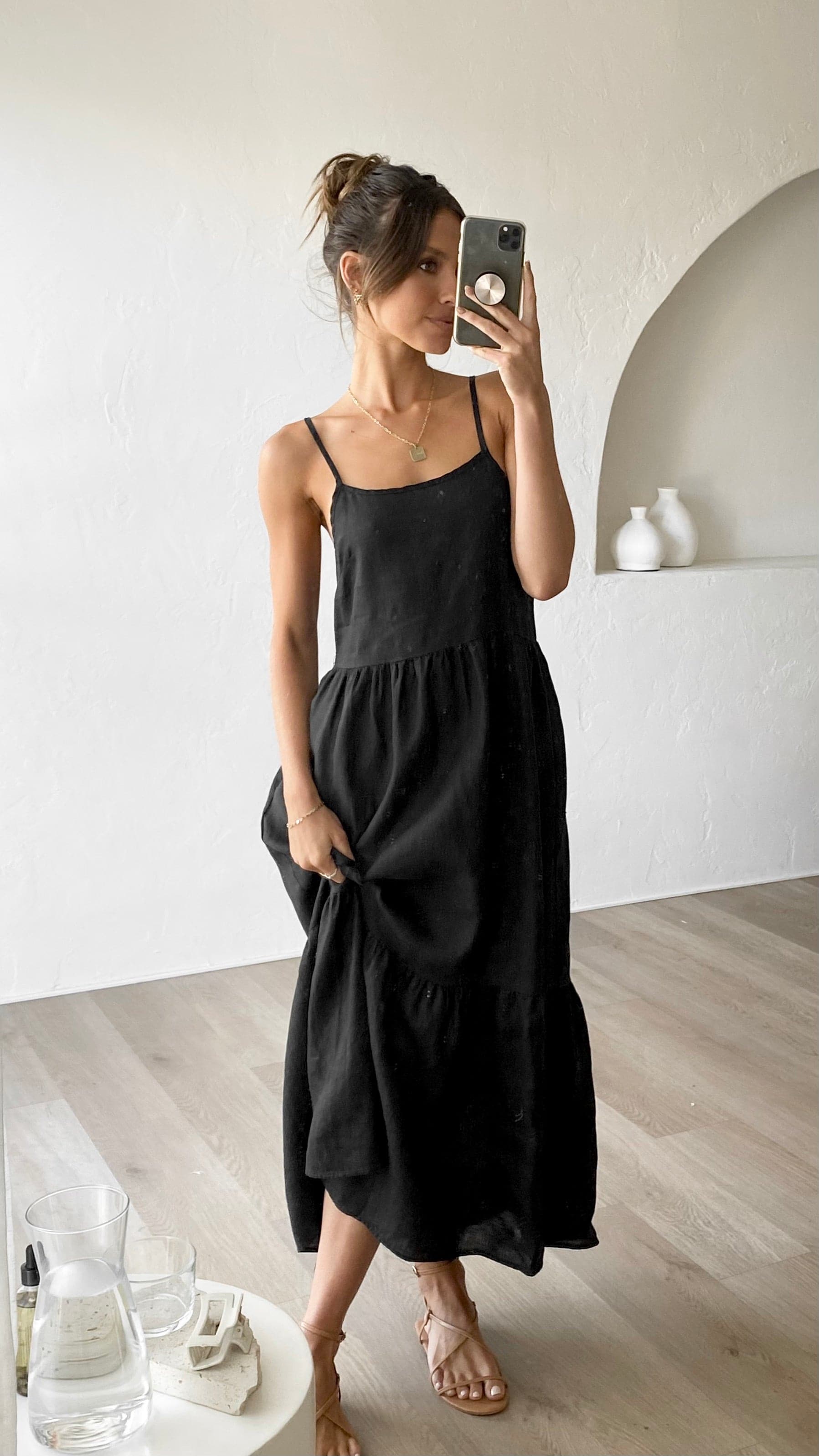 Nico Maxi Dress - Black - Billy J