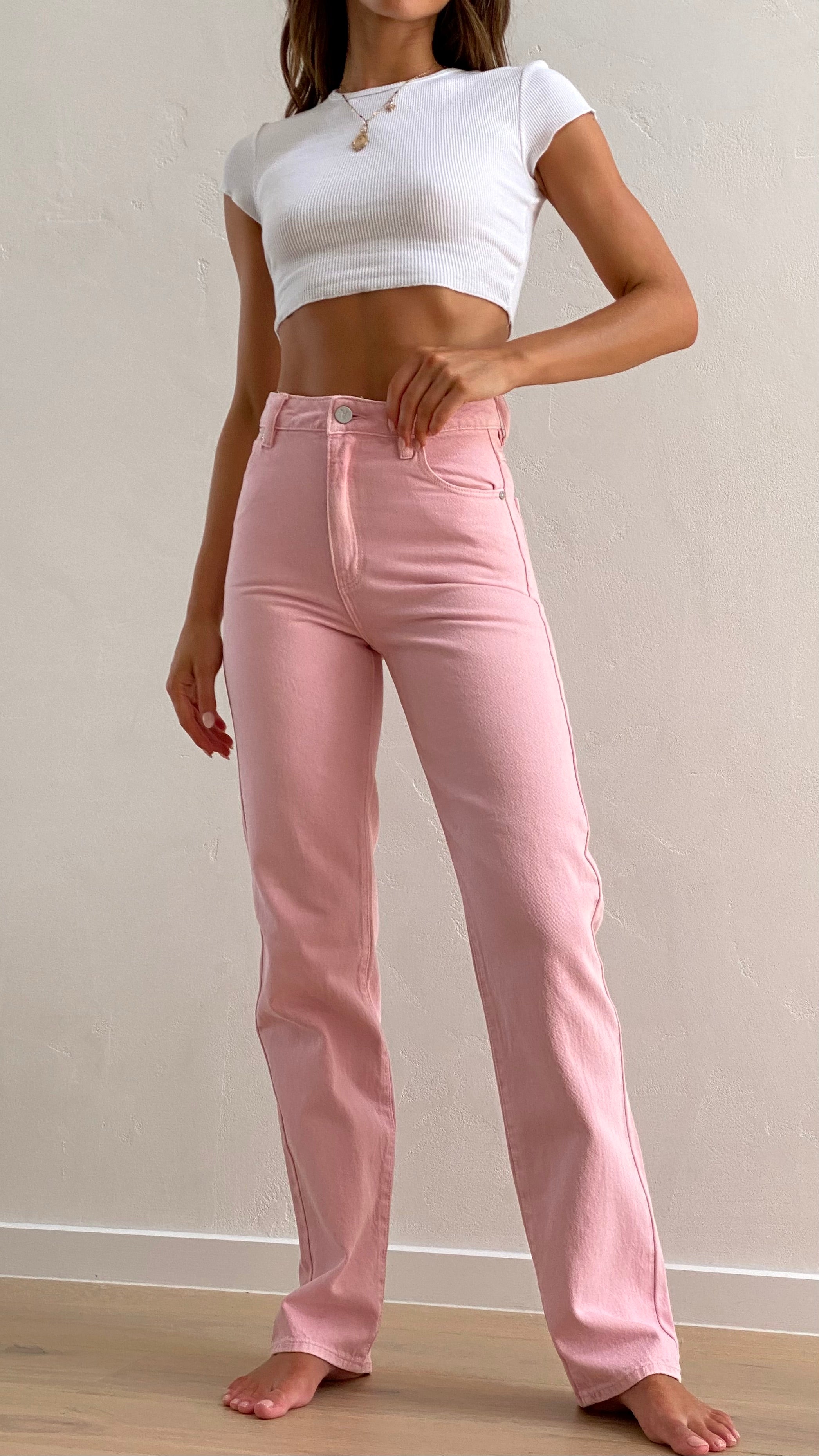 Brandi Pants in White – Pink Manila