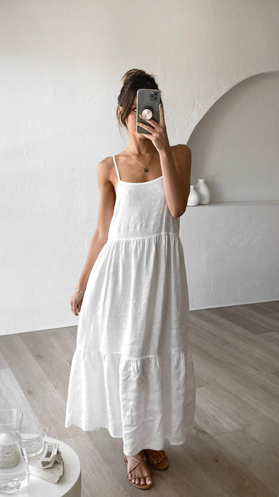 Load image into Gallery viewer, Nico Maxi Dress - White - Billy J
