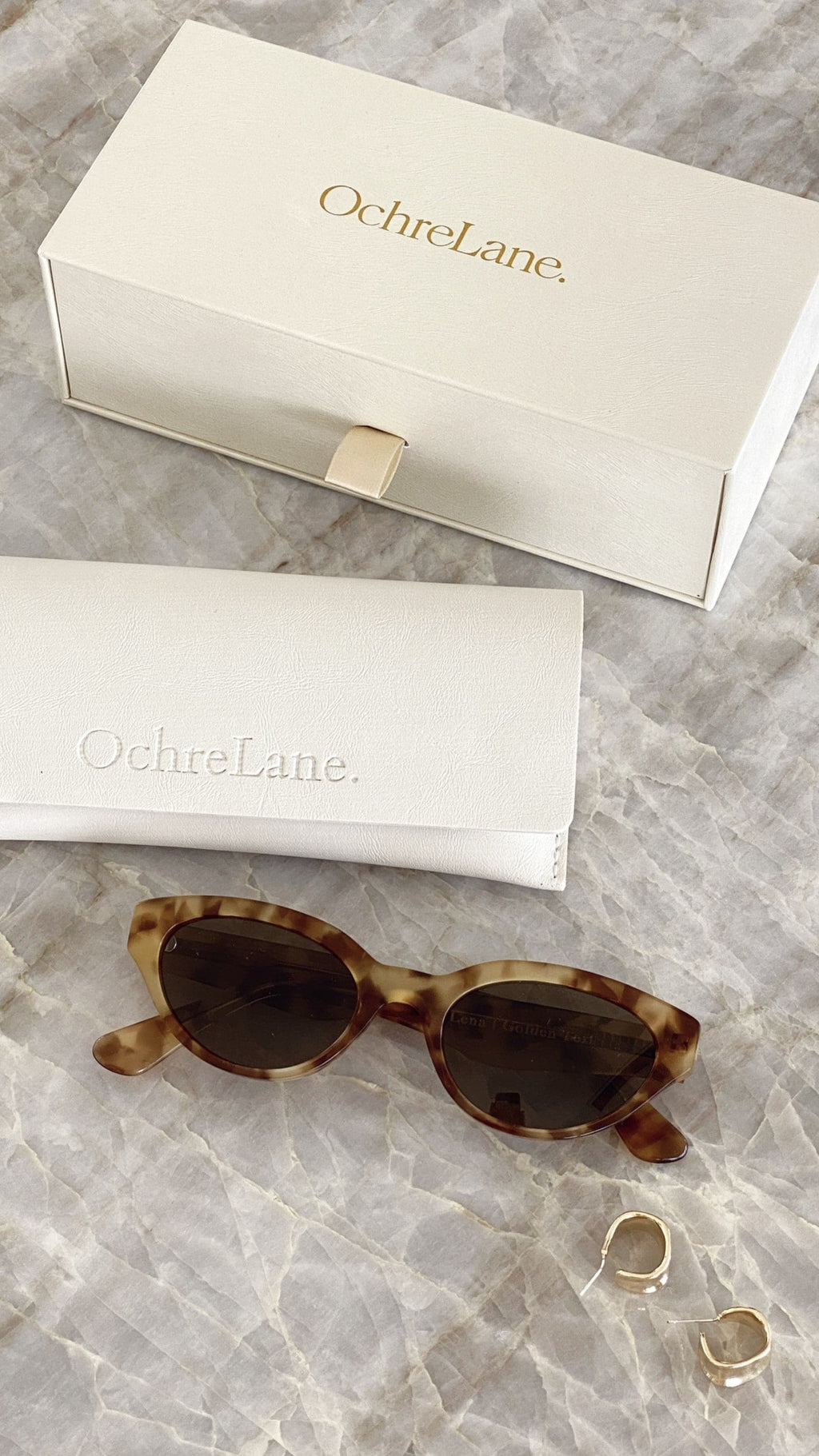 Ochre Lane Lena Sunglasses - Golden Tort