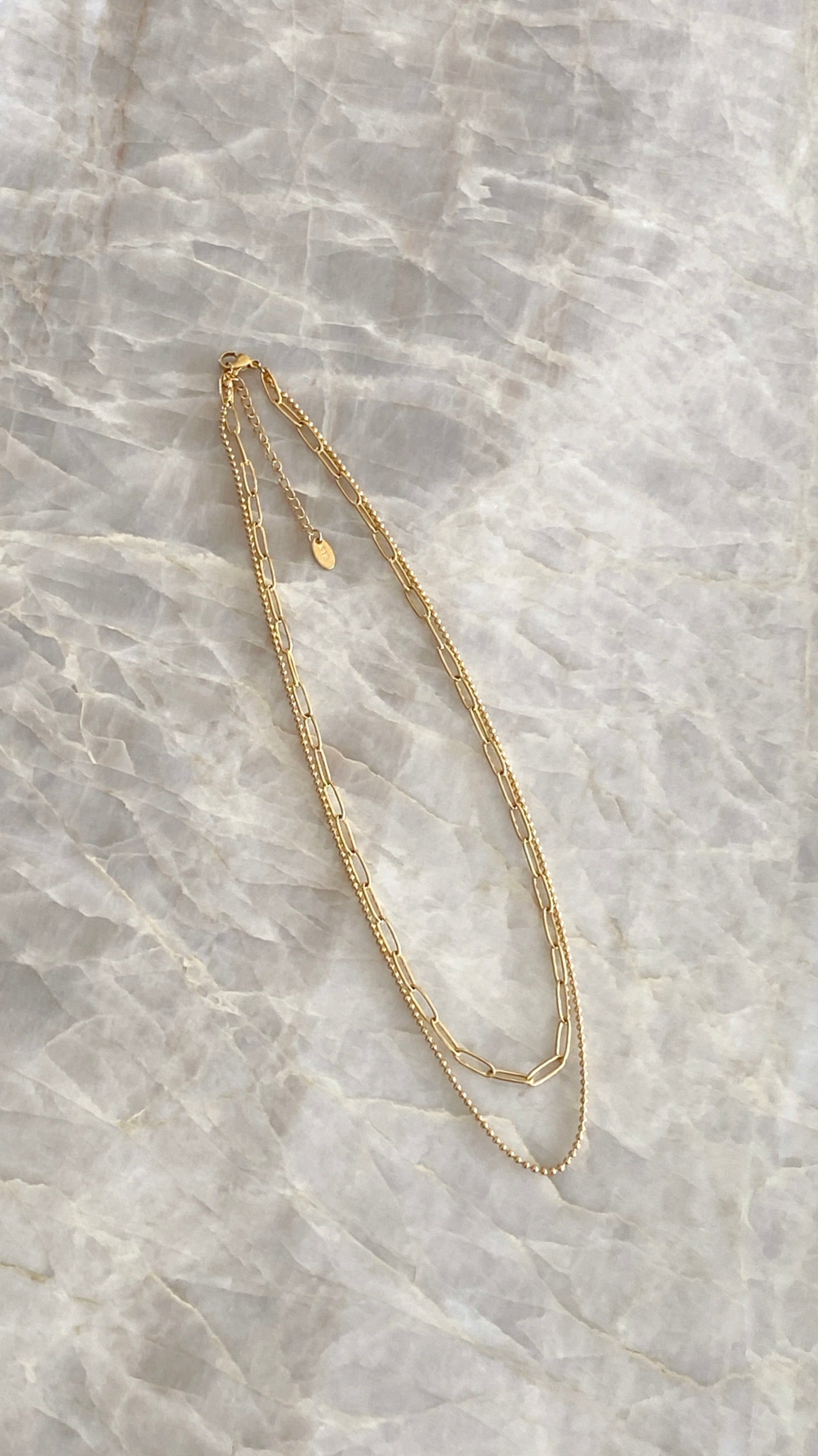 Dani Chain Necklace Set - Gold