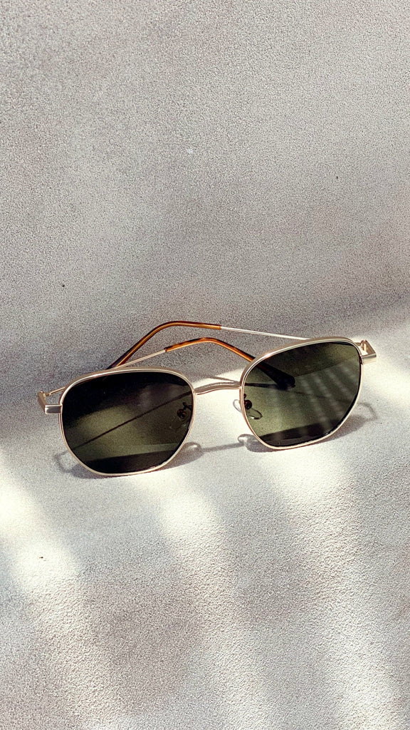 Karmen Sunglasses - Moss/Gold - Billy J