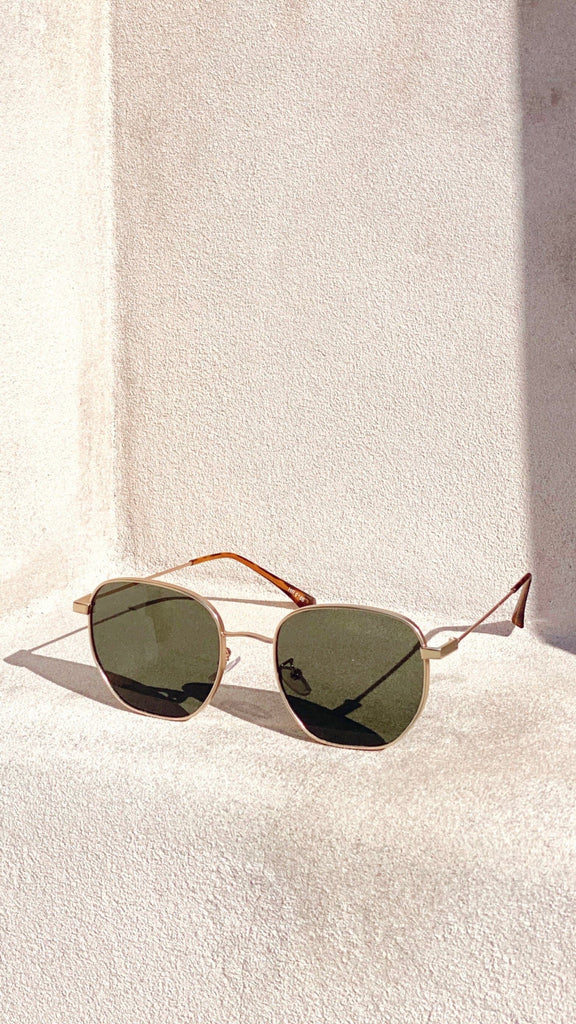 Karmen Sunglasses - Moss/Gold - Billy J