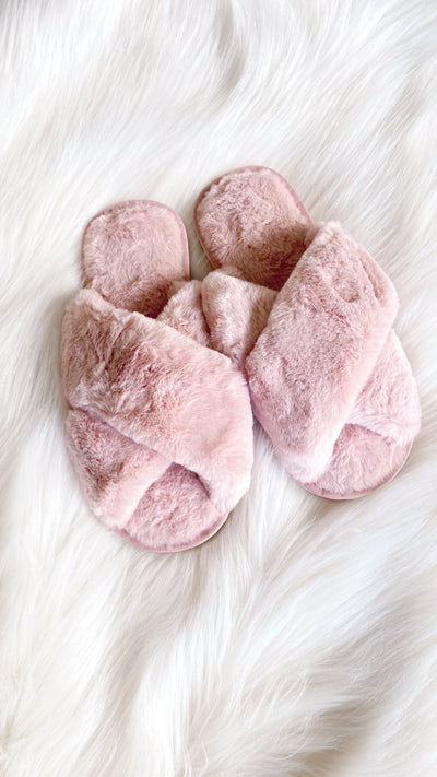 Load image into Gallery viewer, Jessica Fluffy Slippers - Light Pink - Billy J
