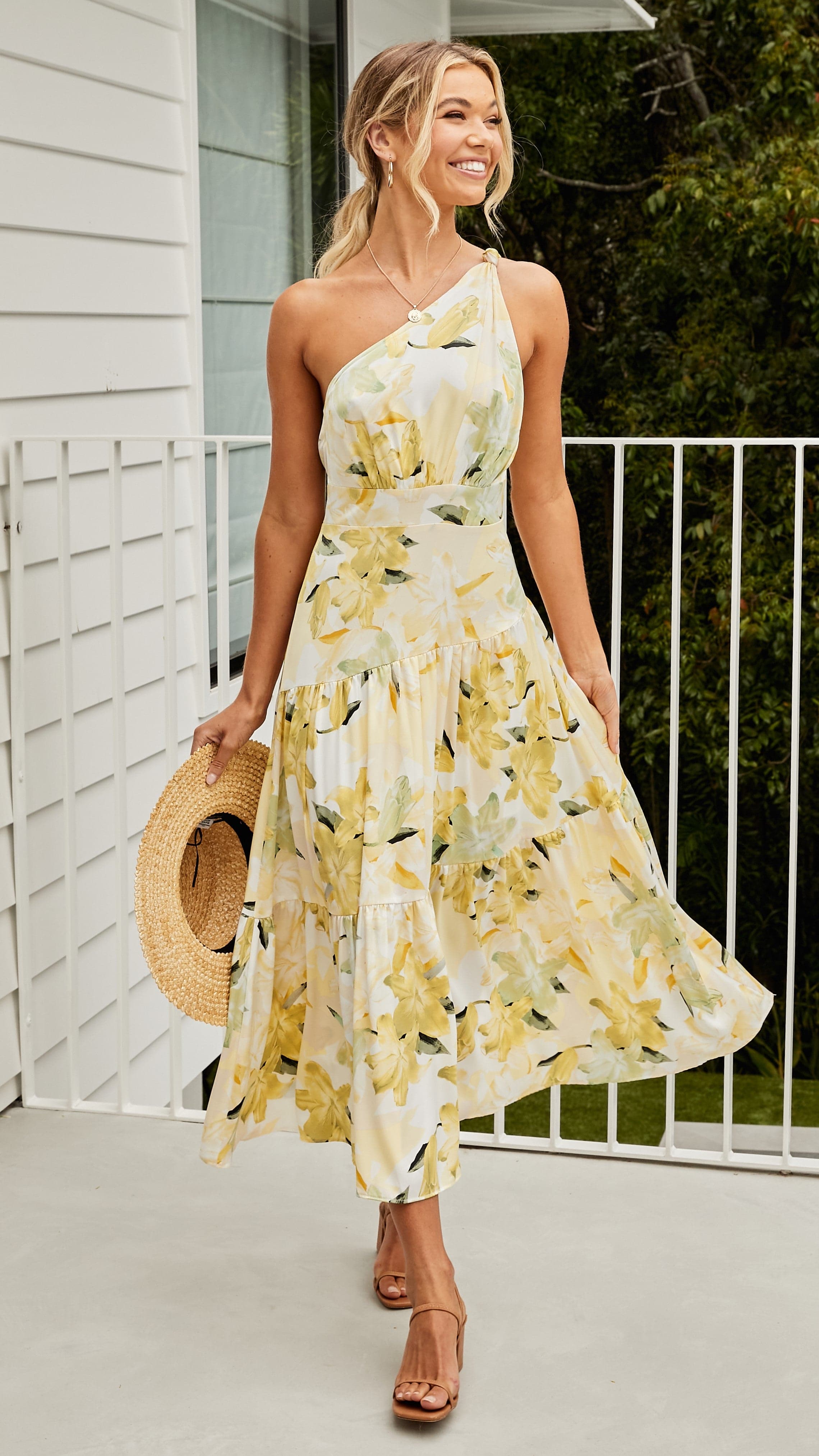 Jayma Maxi Dress - Yellow Floral