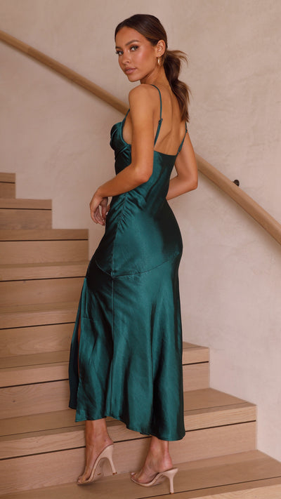 Load image into Gallery viewer, Celina Midi Dress - Emerald
