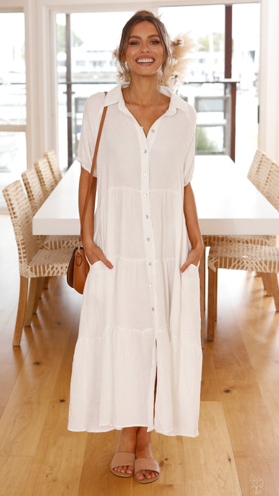 Load image into Gallery viewer, Morgana Dress - White

