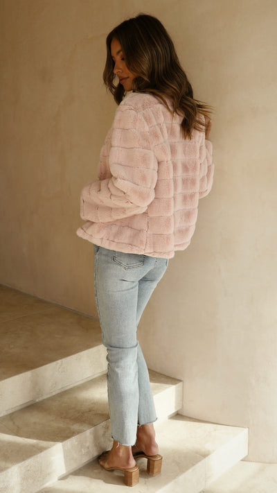Load image into Gallery viewer, Tully Crop Jacket - Blush - Billy J
